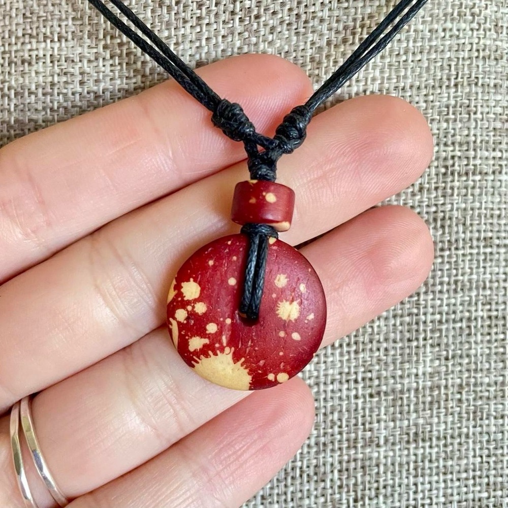 Grunge Bone Bead Necklace